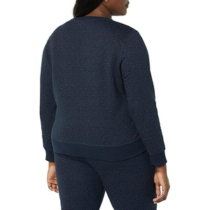 Sudadera Corta con Dobladillo Deshilachado para Mujer, Estilo Juvenil Urbano, Silueta Moderna, Tejido Suave, Cuello Redondo, Estilo Ajustado - Product Image 5