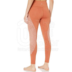 Pantalones de fitness personalizados para mujer, mallas de gimnasio de último diseño con patrón sólido, varios colores, mallas de Yoga con cintura elástica - Product Image 2