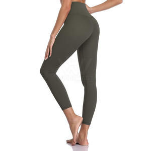 Venta directa de fábrica Leggings de Yoga de cintura elástica de tamaño personalizado Servicio OEM Leggings de yoga más vendidos - Product Image 5