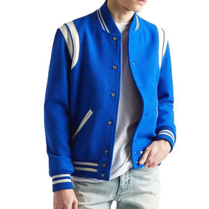 Vestes pour homme unies Varsity Letterman 2025 vente en gros des dernières conceptions personnalisées veste à manches longues en cuir/laine pour homme - Product Image 4