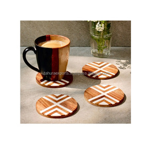 Sous-verre à thé et à café pour boire des tapis et des tampons sous-verre en bois maison vaisselle pour hôtel Restaurant vente chaude à la main - Product Image 3