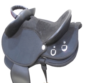 Selle australienne demi-rade en cuir pour chevaux taille 16