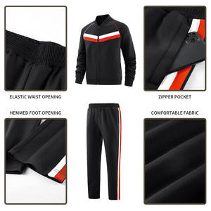 Survêtement en molleton de coton 100% pour homme Zipper Up & Jogger Plus Size Design personnalisé Streetwear Survêtement Casual Wear Survêtement - Product Image 6