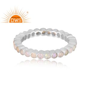 แหวนพลอยโอปอลจากเอธิโอเปียนธรรมชาติผลิตจากเงินแท้สินค้ามาใหม่ - Product Image 3