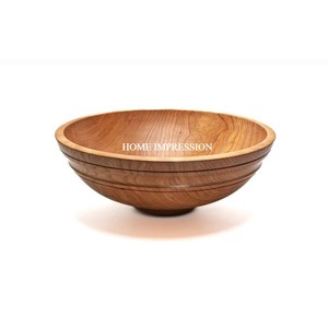 Bol à salade jetable en bois d'acacia, vaisselle écologique, utilisation à domicile et au restaurant, design moderne, prix raisonnables, Inde - Product Image 2