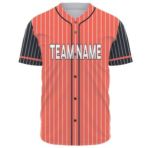 Jersey de béisbol con botones y degradado personalizado para hombres y mujeres, camiseta de entrenamiento para jóvenes con logotipo de número de nombre impreso cosido incluido - Product Image 6