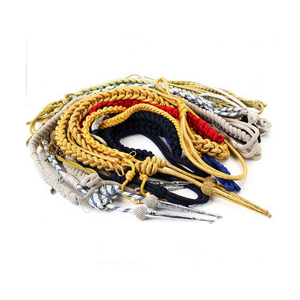 Aiguillettes de cérémonie de style 2025, accessoires d'uniforme, logo personnalisé, couleur personnalisée, fabrication artisanale, embout en laiton, aiguillettes Lami's - Product Image 2