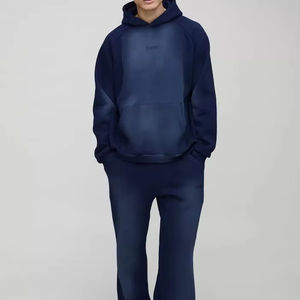 ชุดวอร์มแบบสวมหัวสำหรับผู้ชายโอเวอร์ไซซ์ซักมีฮู้ดชุดวอร์มแบบลำลองระบายอากาศได้คุณภาพระดับพรีเมียมออกแบบได้ตามต้องการ - Product Image 1