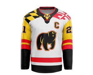 Camisetas personalizadas de hockey sobre hielo para jóvenes, ropa de equipo de poliéster transpirable, camiseta de hockey sobre hielo transpirable deportiva sublimada - Product Image 4