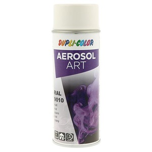 DUPLI-COLOR 400 ml Aérosol Peinture Artistique Blanc Pur Mat RAL 9010 Peinture Colorée pour Expressions Artistiques - Product Image 1