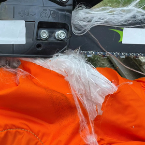 Pantalones de Seguridad de Alta Visibilidad para Trabajos Forestales con Cintura Elástica y Protección para Motosierra - Product Image 6