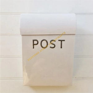Boîte aux lettres murale en acier galvanisé de qualité supérieure, design décoratif, antivol, pour usage extérieur toutes saisons, résidentiel - Product Image 5