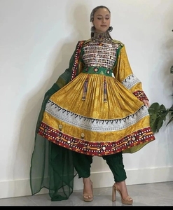 Vêtements traditionnels faits à la main robe afghane de haute qualité meilleur matériel afghan Vintage femmes robes 0699 - Product Image 4