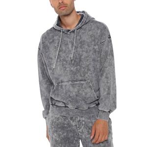 Conjunto de pantalones de chándal y Sudadera con capucha de alta calidad, conjunto de Jogger apilado acampanado con parche bordado, chándal de hombre de lavado ácido Vintage de 2 piezas - Product Image 2