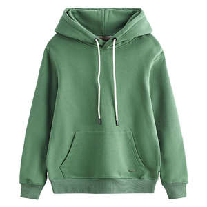 Sweats à capuche thermiques haute qualité coton Spandex polaire décontracté couleur unie pullover Hoodies100 % coton - Product Image 5