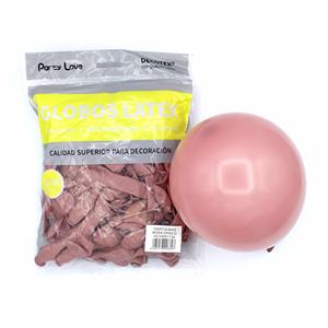 Party Love <b>Latex</b> Balloons 12Cm <b>Pink</b> Opaco 100Pcs Bag For Decoration - Product Image 1