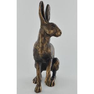 Conejitos Antiguos Hechos a Mano con Orejas Grandes, Suministros de Decoración de Pascua, Escultura de Conejo de Bronce Hecha a Mano, Accesorios de Jardín - Product Image 5