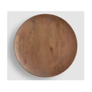 จานเสิร์ฟทำจากไม้สีธรรมชาติสำหรับรับประทานอาหารในครัวที่บ้านพร้อมงานฝีมือรูปพระจันทร์เสี้ยว - Product Image 4