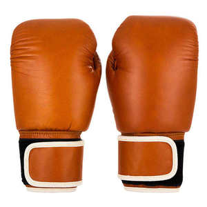 OEM Service Professional High Quality High Comfortable Breathable Leather Sports Boxing Gloves <b>Hook</b> Loop Closure Outdoor Gloves - Product Image 5