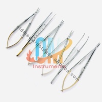 Ensemble d'instruments de micro-chirurgie Castroviejo de qualité supérieure, 6 pièces - Ciseaux, porte-aiguilles, forceps, acier inoxydable de qualité médicale |   OldMed