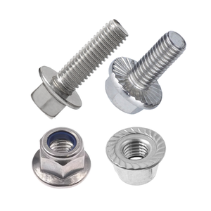 Bu lông và đai ốc M4 M6 M8 M10 M14 M8 M20 lớp 8.8 10.9 12.9 <span class=keywords><strong>Hex</strong></span> mặt bích đầu thép không gỉ hình lục giác mặt bích bu lông kẽm thép - Product Image 1