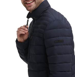 Chaqueta acolchada de lona personalizada de alta calidad para hombre, Material de poliéster y nailon acolchado con burbujas de invierno - Product Image 3
