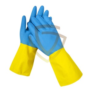 Gants de sécurité résistants à l'huile et aux coupures en nitrile double couche avec manches longues Style Tee - Product Image 2