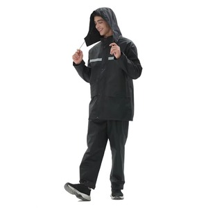 Venta al por mayor de chubasquero con capucha unisex ropa de trabajo trajes de seguridad para hombres y mujeres fisión lluvia a prueba de agua senderismo chaqueta con capucha - Product Image 5