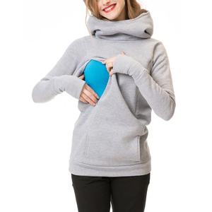 Automne et hiver sweat allaitement maternité manches longues à capuche allaitement à capuche femmes enceintes pull à capuche - Product Image 3