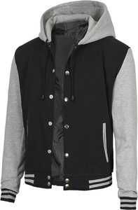 2025 Varsity Jacket Men High Quality Spring Hooded Custom Varsity Jackets Sports Fashion Print Chaquetas de béisbol - Product Image 6