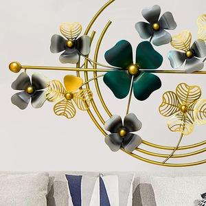 Flor de Metal hecha de hierro, arte de pared, decoración de habitación moderna, adornos, escultura colgante para dormitorios, arte de pared de Salón Real - Product Image 4
