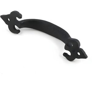 Juego de 2 Manijas de Puerta de Hierro Forjado, Acabado Negro, Estilo Vintage Ángel, Herramientas Multifuncionales Ecológicas para el Hogar, Hoteles y Villas - Product Image 4