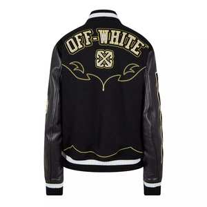 Chaquetas Varsity Elegantes para Mujer con Costuras Premium, Mangas en Contraste y Parches Deportivos para un Look Urbano Destacado - Product Image 4