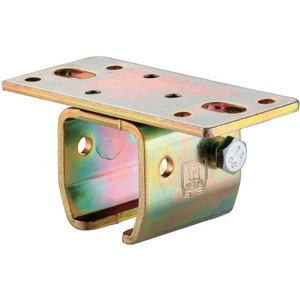 Galvanized Yellow 302 Ceiling Sleeve for <b>Profile</b> 300 for HELM Ceiling Mounting Hooks & Rails Product - Product Image 1