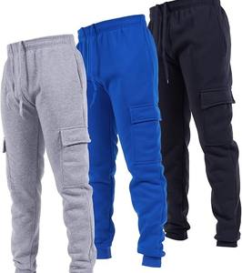 Pantalones Deportivos Ultra Performance para Hombre, Paquete de 3, 100% Algodón, Casuales, Cintura Media, Felpa, Estilo Cargo, con Bolsillos, Servicio OEM - Product Image 1