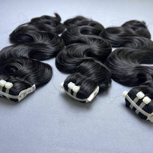 Pelo largo 8-40 pulgadas 100% pelo crudo sin procesar cuerpo negro onda Genius máquina de trama Paquete de doble dibujado de Qhair - Product Image 2