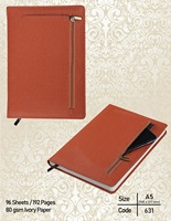 Admirable A5 Soft Cover Leather Notebook Old Design Journal for Education Travelers or Diary Use-Produit de gros