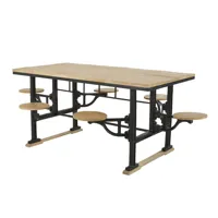 Tabourets de table à manger 8 places en fonte et bois de manguier personnalisables W180 Top for Entry OEM Club & Buanderie 180pcs Packing