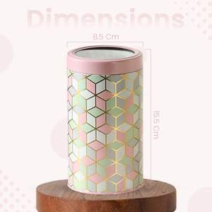 Tarro de lata hecho a mano de alta calidad con tapa, contenedor de condimentos de Metal para fiestas, estilos de cubierta, suministro a granel en embalaje de cartón - Product Image 3