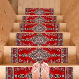 Tapis vintage, tapis imprimé, tapis moderne, tapis à motifs - Product Image 4