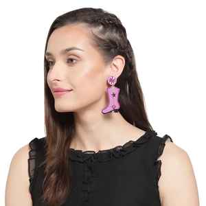 Boucles d'oreilles tendance brodées de perles, boucles d'oreilles élégantes faites maison en perles de rocaille, bijoux uniques et créatifs faits à la main - Product Image 5