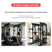 Équipement de musculation professionnel pour la maison, cage de musculation multifonction en acier robuste, machine Smith à double pile de poids 75 kg, entraînement complet du corps