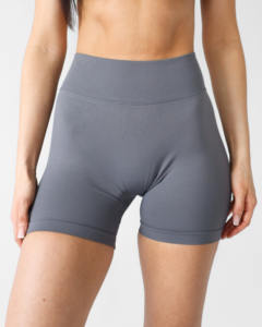 Short de motard taille V pour femme de qualité supérieure Leggings de yoga sans couture à l'épreuve des squats dans les 4 sens | Logo personnalisé et emballage - Product Image 6