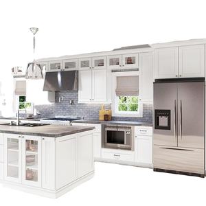 Juego de armarios de <span class=keywords><strong>cocina</strong></span> modulares personalizables con cestas extraíbles, iluminación debajo del armario, tablero de melamina, carcasa, <span class=keywords><strong>encimera</strong></span> de granito - Product Image 3