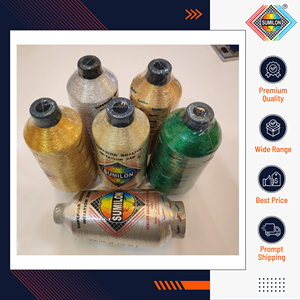 Ready Stock Available Multi-Color Variations Strong Strength MX-Type <b>Metallic</b> Polyester <b>Yarn</b> for Weaving and Embroidery - Product Image 2