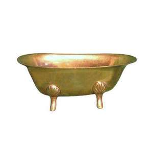 Baignoire décorative en cuivre à prix abordable, très vendue, finition polie, pour la décoration de la maison - Product Image 4