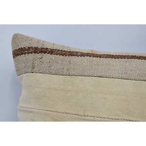 16x36 Beige Striped Wool Flat Pillow Luxury Bohemian Style for Living Room Woven Floral <b>Vintage</b> Square Floral Fluffy <b>Bedding</b> - Product Image 2