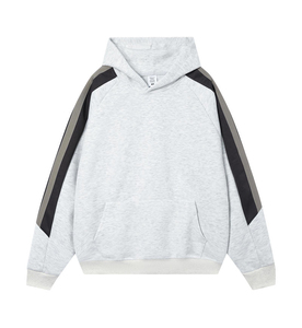 Sweat-shirts à capuche surdimensionnés en coton épais pour hommes, streetwear d'hiver, broderie 3D, logo imprimé coloré, épaules tombantes - Product Image 4
