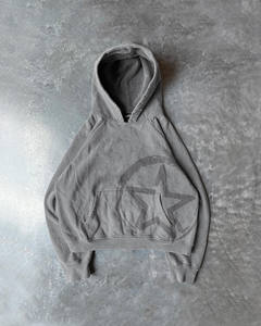 OEM Hoodies <b>Men's</b> Vintage Printed Custom 100% Cotton <b>Men's</b> Hoodie Streetwear Oversized Cotton Heavyweight <b>Thermal</b> Hoodies - Product Image 3