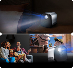 <span class=keywords><strong>Mini</strong></span> <span class=keywords><strong>Proyector</strong></span> Compacto <span class=keywords><strong>VIVIBRIGHT</strong></span> OEM L01 Gris Plateado, LED Portátil 4K 60 ANSI Lúmenes, Uso Comercial y Educativo, Mejor Relación Calidad-Precio - Product Image 3